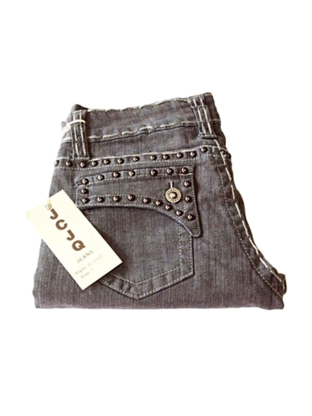 JCJQ Grommet Adorned Jeans, Size 7. NWT!